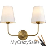 Passica Decor Hardwired 2 Light Modern Armed Wall Sconce. Fixed Price $61.30.