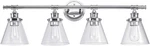 Parker 4-LIGHT Chrome Vanity Fixture Elegant Design, Bulbs Not Included. Fixed Price $116.99.