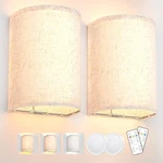Prtiloud Operated Wall Sconces Set Of Two, Lamp Beige+battery. Fixed Price $38.12.