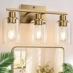 Indoi 3 Bathroom Fixtures, Brass Vanity Lights For With .... Fixed Price $63.94.