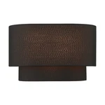 Livex Sentosa Light Ada 8" Sconce, Black/orange Fabric Inside 45082-04. Fixed Price $129.96.