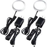 Lvyinyin Single Under Cabinet 0.3 Inch, 2 Puck Lights & Adapters, Daylight. Fixed Price $30.15.