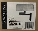 Sonneman 3620.13 Osso Light 14 Inch Satin Nickel Sconce Wall. Fixed Price $299.95.