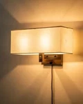 Cattleya Wall Sconce W/linen Shade 2-LIGHT Oil-rubbed Bronze Up+down Lighting. Fixed Price $27.00.