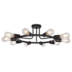 Bonlicht Vintage Metal Large Sputnik Chandeliers 10-LIGHT Flush Mount F.... Fixed Price $230.59.