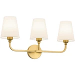 Kvhiiw 3-LIGHT Bathroom Vanity Brushed Gold. Fixed Price $89.99.