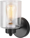 1-LIGHT Bathroom Black Vanity Matte Wall Sconce Pack,. Fixed Price $37.35.