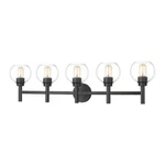 Z-lite Sutton Light Vanity, Matte Black/clear 7502-5V-MB. Fixed Price $164.99.