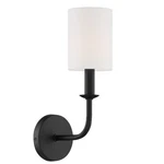 Crystorama Bailey Light Wall Mount, Matte Black BAI-A2101-MK. Fixed Price $98.00.