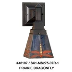 Meyda Lighting 5'W Prairie Dragonfly Wall Sconce, Pbag Flame Orange - 48187. Fixed Price $273.80.