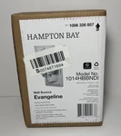 Hampton Bay Evangeline 1-LIGHT Wall Sconce With Clear Seeded Glass Shade 4.5". Fixed Price $16.95.