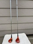 Classic Arnold Palmer Persimmon #1 Driver And #4 Wood Precision Balanced 8-8129. Fixed Price $29.99.