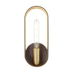 Livex Ravena 1 Light Ada Wall Sconce, Bronze/antique Brass Accents 45762-07. Fixed Price $135.96.