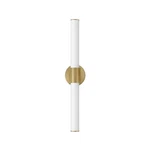 Natural Aged Brass Led Bath Vanity From The Tubo Collection. Fixed Price $134.00.