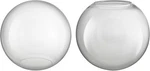 Aspen Creative 28005-60-2, 6" Clear Glass Globe, Neckless For Wall. Fixed Price $65.44.