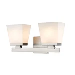 Z-lite Astor Light Vanity, Brushed Nickel/etched Opal 1937-2V-BN. Fixed Price $160.00.