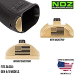 Ndz Glock 17 19 22 23 34 45 Gen 4/5 Brass Weighted Grip Insert Slug Plug Black. Fixed Price $34.99.