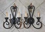 Pair Of Vintage Currey And Company Wall Sconces - Orleans Collection From 2001. Fixed Price $150.00.