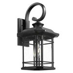 Emliviar Outdoor Wall Lantern Light Black Sconce Seeded Glass 2084B Bk. Fixed Price $97.19.