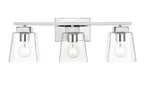 Glass Shades Chrome Bathroom Dining Vanity Wall Sconce Light Fixture 23". Fixed Price $215.80.