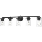 Z-lite 742-5V-MB Thayer Vanity, 5-LIGHT 300 Total Watts, Matte Black. Fixed Price $100.00.