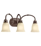 Kichler Lighting 45066OZ 3LT Durham Vanity Fixture Olde Bronze Bathroom. Fixed Price $149.00.