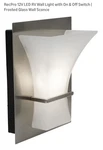 Recpro 12V Led Rv Wall Light With & Off Switch Frosted Glass Sconce. Fixed Price $20.00.