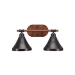 Toltec Blacksmith Light Bath Bar, Dark Granite Metal Shade 1752-410-DG. Fixed Price $228.80.