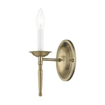 Livex Lighting 5121 60 Watt 4.25"W Wallchiere Sconce - Brass. Fixed Price $99.96.