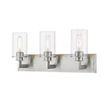 Z-lite Savannah Light Vanity, Brushed Nickel 462-3V-BN. Fixed Price $134.99.