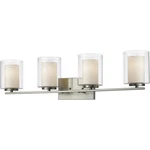 Z-lite 426-4V-BN Willow Light 31.5 Inch Brushed Nickel Vanity Wall. Fixed Price $292.00.