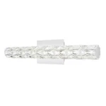 Home Decorators Keighley 18-INCH Led Chrome Vanity Light Fixture W/crystal Shade. Fixed Price $37.95.
