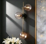 30" 3-LIGHT Black Gold Modern Vanity Classic Linear Wall Sconce/free S&h. Fixed Price $170.00.