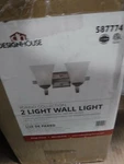 Design House Torino 2-LIGHT Satin Nickel Vanity Free Shipping New.. Fixed Price $48.25.