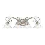 Golden Lighting 8606-BA4 Homestead 32"W Bathroom Vanity Pewter / Clear. Fixed Price $220.00.