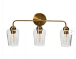 Robert Stevens Holden 23 In. Metal And Glass Light Vanity Brushed Bronze. Fixed Price $44.00.