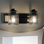 Quoizel Lansdowne 7 1/4"H Matte Black 2-LIGHT Wall Sconce. Fixed Price $111.99.