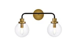 Elegant Lighting LD7033W19 Hanson 2 19"W Vanity - Black. Fixed Price $110.00.