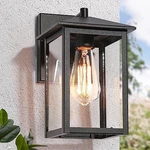 Gepow Outdoor Wall Lights Farmhouse Exterior Sconces - Textured Black. Fixed Price $61.79.