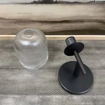 Pottery Barn Cooper Ribbed Glass Sconce Single Antique Bronze W/hardware Read Ob. Fixed Price $99.95.