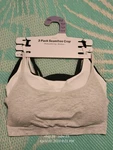 Women Primark 3PK Seamfree Cropped Cami Bralette Wireless Black White Grey. Fixed Price $25.52.