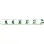 Volume Lighting 6-LIGHT Brushed Nickel Bath Or Vanity. Fixed Price $25.00.