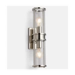 Rejuvenation Replica Yeon Double Wall Sconce, Set Of 3, Polished Nickel. Fixed Price $650.00.