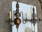 Chapman Vintage Brass Wall Dconce Lights. Fixed Price $500.00.