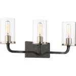 Nuvo Lighting Sherwood Vanity, Black/brushed Nickel 60-6123. Fixed Price $177.60.