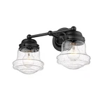 Z-lite Vaughn Light Vanity In Matte Black/clear Seedy 736-2V-MB. Fixed Price $79.99.