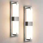 Nickel Wall Light - Modern Dimmable Sconces Set Of Two Led 3000K. Fixed Price $63.99.