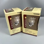 Portfolio Wall Sconce Polished Chrome Glass Shade Set Of 2 New In Box 0344690. Fixed Price $28.45.