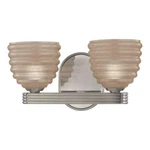 Hudson Valley 1132-SN Thorton Satin Nickel Xenon 2-LIGHT Beehive Bathroom. Fixed Price $79.94.