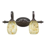 Toltec Lighting Elegante Bath Bar, 5' Seashell Glass 162-DG-406. Fixed Price $292.60.